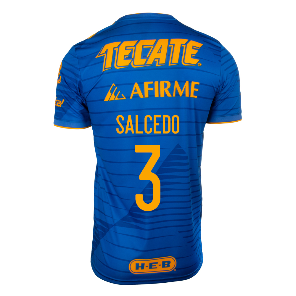 Homme Football Maillot Carlos Salcedo #3 Tenues Extérieur Bleu 2020/21 Chemise