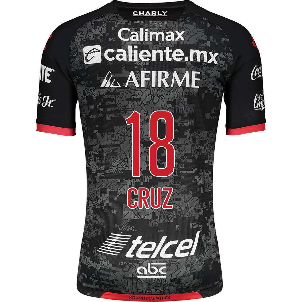 Homme Football Maillot Aldo Cruz #18 Tenues Domicile Noire 2020/21 Chemise