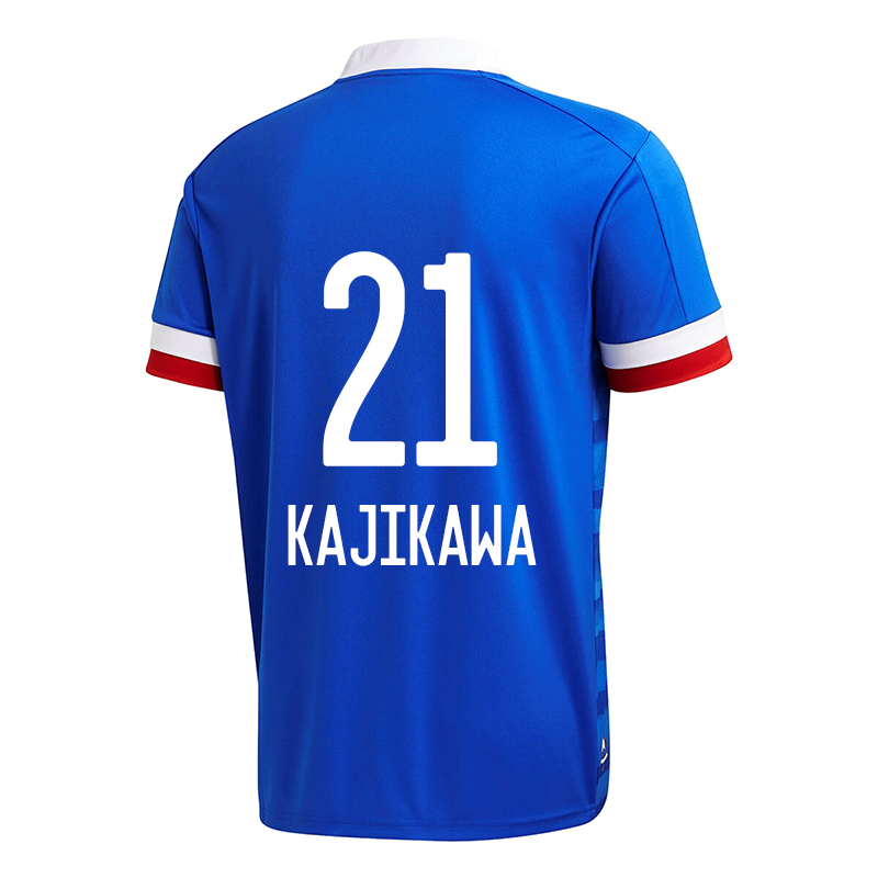 Homme Football Maillot Yuji Kajikawa #21 Tenues Domicile Bleu 2020/21 Chemise