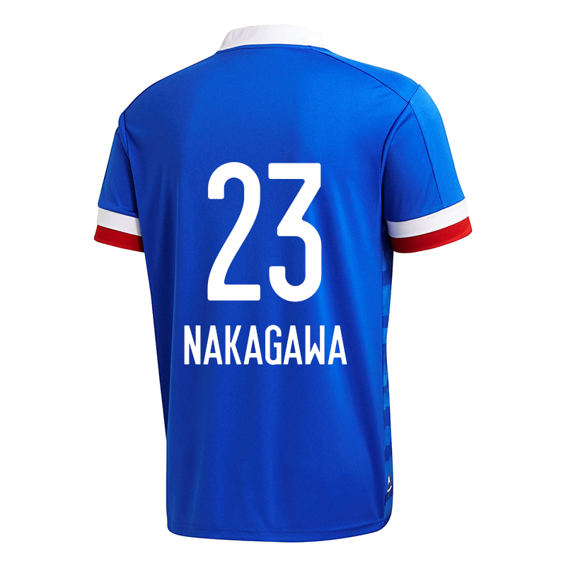 Homme Football Maillot Teruhito Nakagawa #23 Tenues Domicile Bleu 2020/21 Chemise
