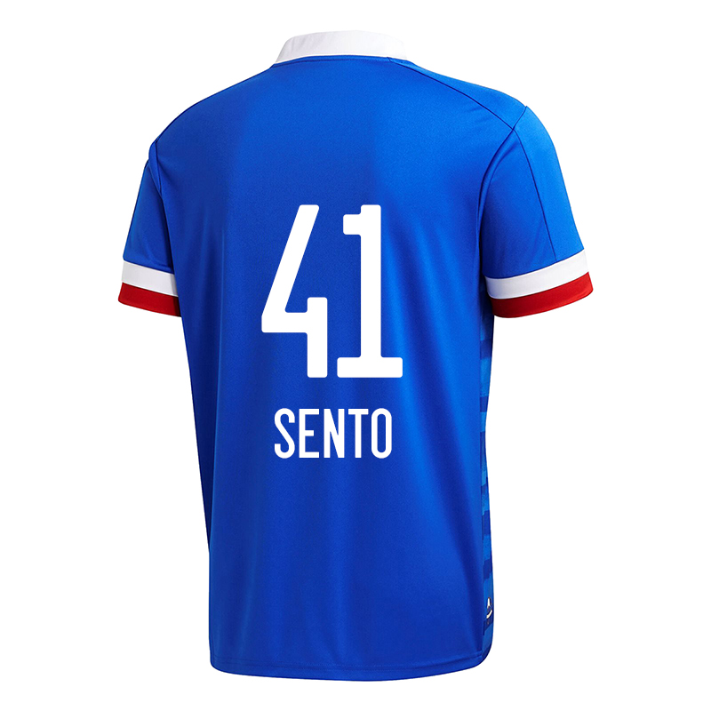 Homme Football Maillot Keiya Sento #41 Tenues Domicile Bleu 2020/21 Chemise