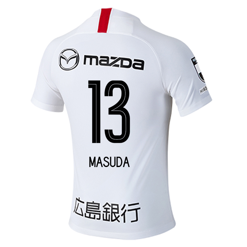 Homme Football Maillot Takuya Masuda #13 Tenues Extérieur Blanc 2020/21 Chemise
