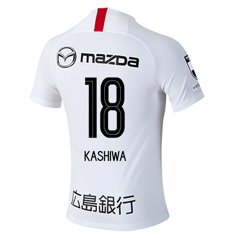 Homme Football Maillot Yoshifumi Kashiwa #18 Tenues Extérieur Blanc 2020/21 Chemise