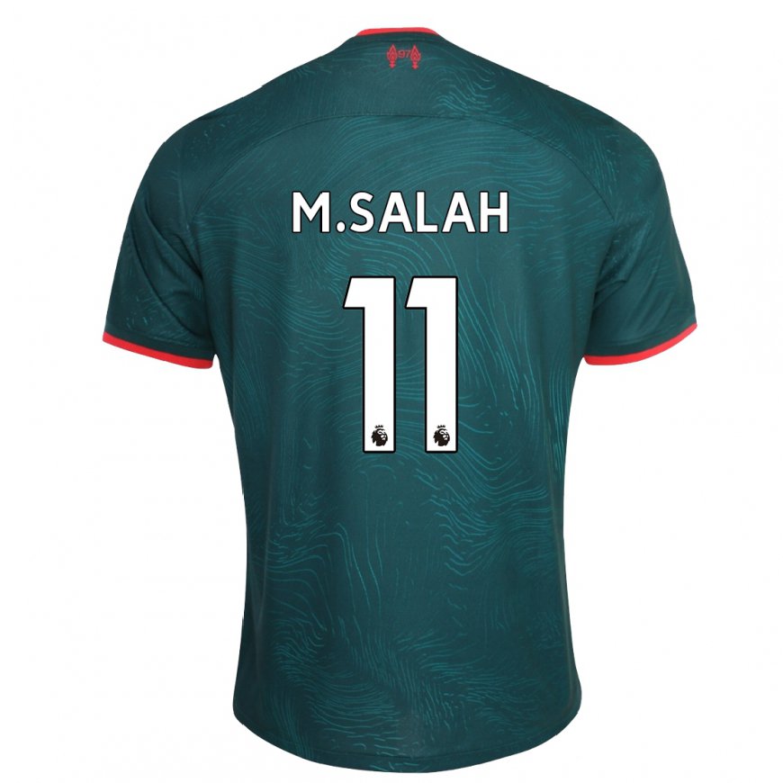 Kandiny Femme Maillot Mohamed Salah #11 Vert Foncé Troisieme 2022/23 T-shirt