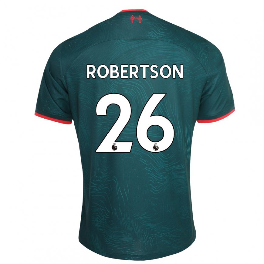Kandiny Femme Maillot Andrew Robertson #26 Vert Foncé Troisieme 2022/23 T-shirt