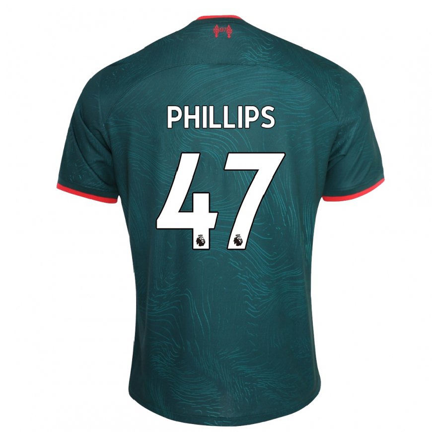 Kandiny Femme Maillot Nathaniel Phillips #47 Vert Foncé Troisieme 2022/23 T-shirt
