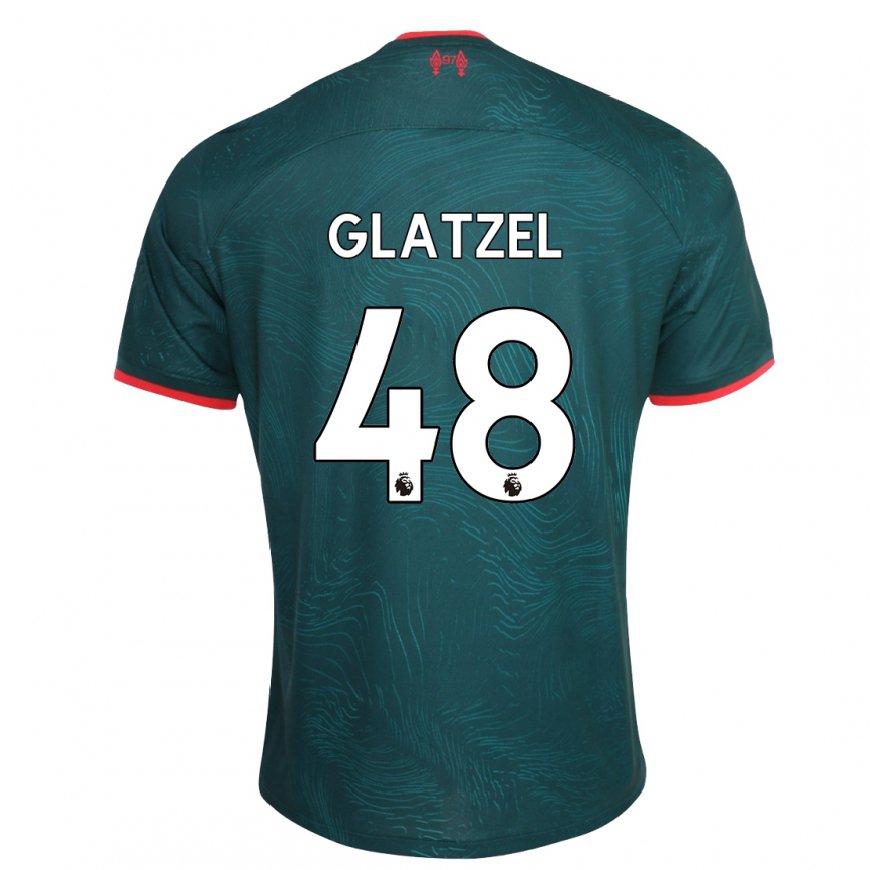 Kandiny Femme Maillot Paul Glatzel #48 Vert Foncé Troisieme 2022/23 T-shirt