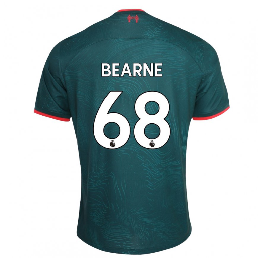 Kandiny Femme Maillot Jack Bearne #68 Vert Foncé Troisieme 2022/23 T-shirt