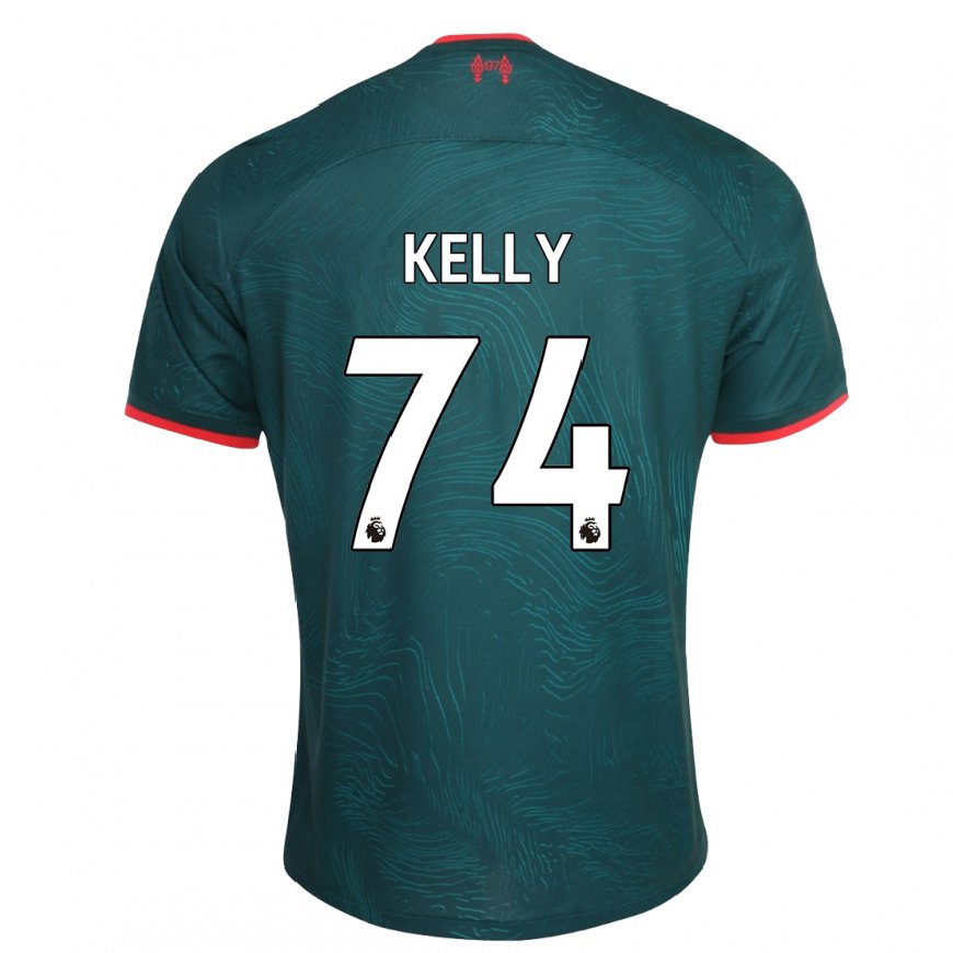 Kandiny Femme Maillot Oscar Kelly #74 Vert Foncé Troisieme 2022/23 T-shirt