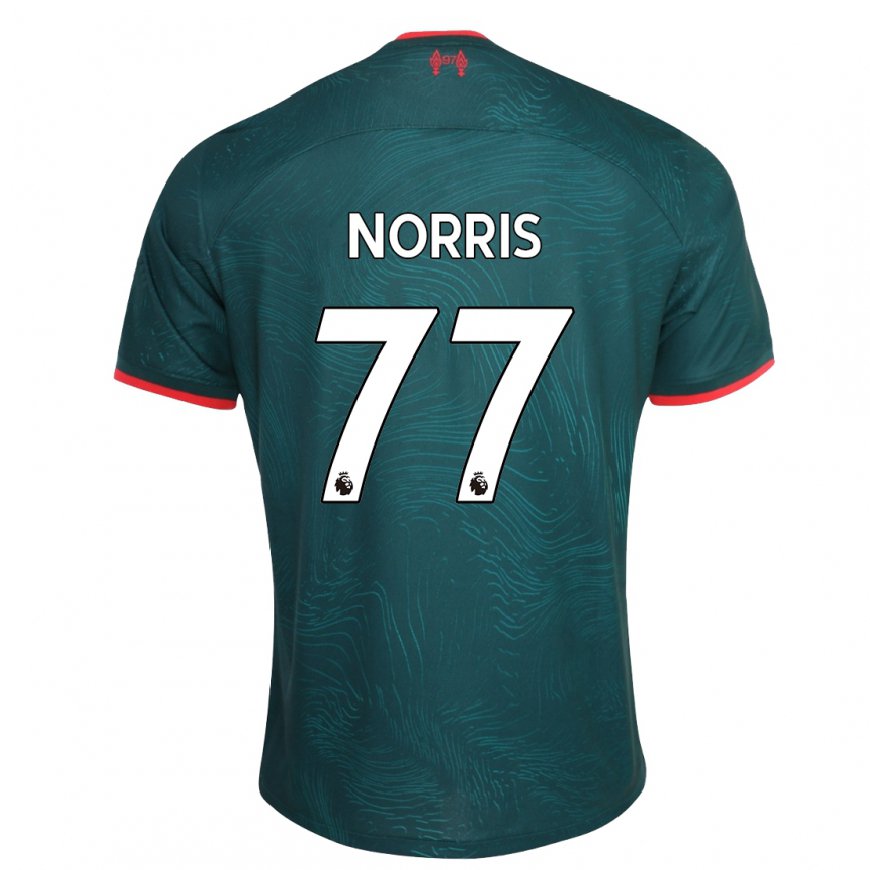Kandiny Femme Maillot James Norris #77 Vert Foncé Troisieme 2022/23 T-shirt