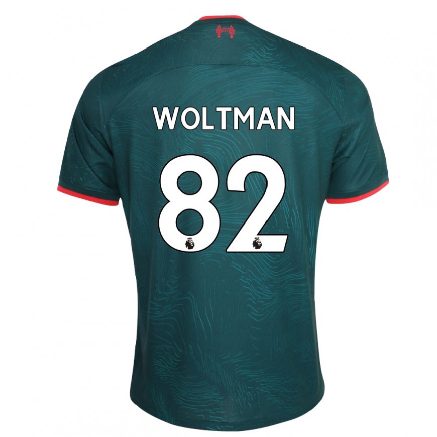 Kandiny Femme Maillot Max Woltman #82 Vert Foncé Troisieme 2022/23 T-shirt