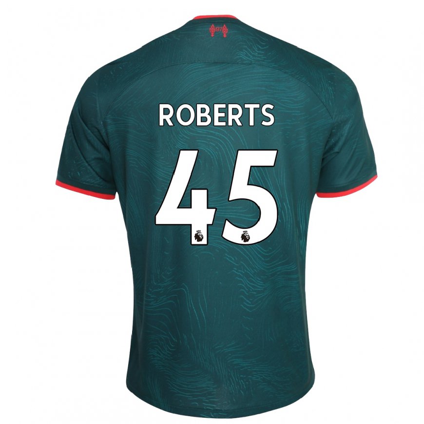 Kandiny Femme Maillot Iwan Roberts #45 Vert Foncé Troisieme 2022/23 T-shirt