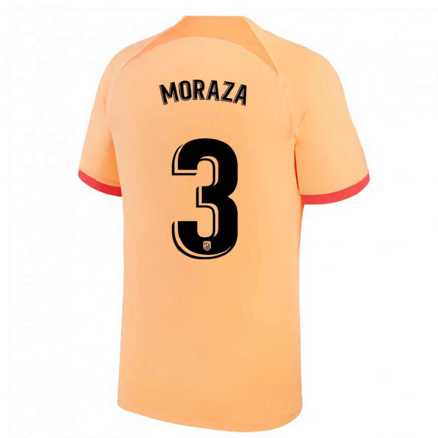 Kandiny Femme Maillot Ainhoa Moraza #3 Orange Clair Troisieme 2022/23 T-shirt