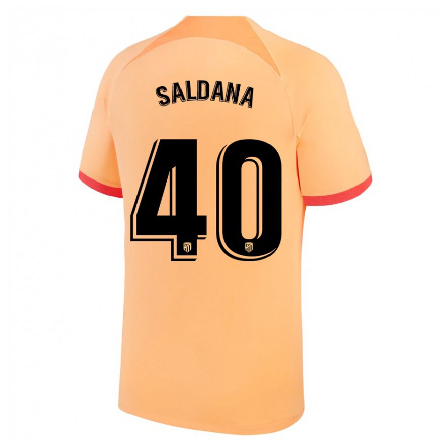 Kandiny Femme Maillot Jose Saldana #40 Orange Clair Troisieme 2022/23 T-shirt