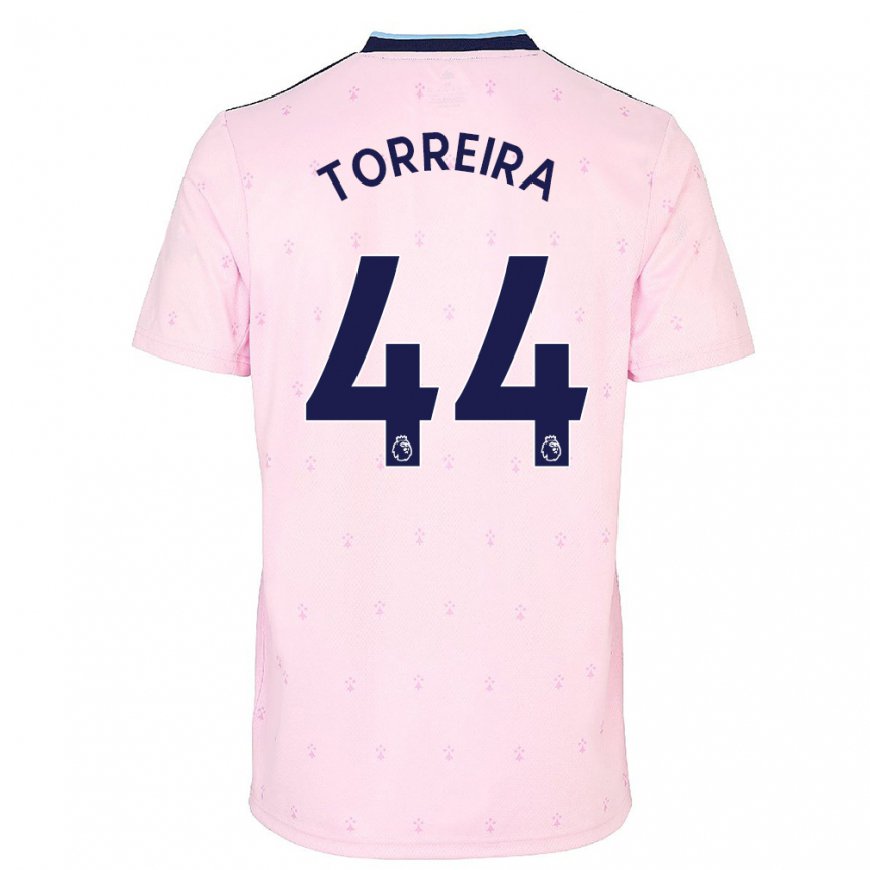 Kandiny Femme Maillot Lucas Torreira #44 Rose Marine Troisieme 2022/23 T-shirt