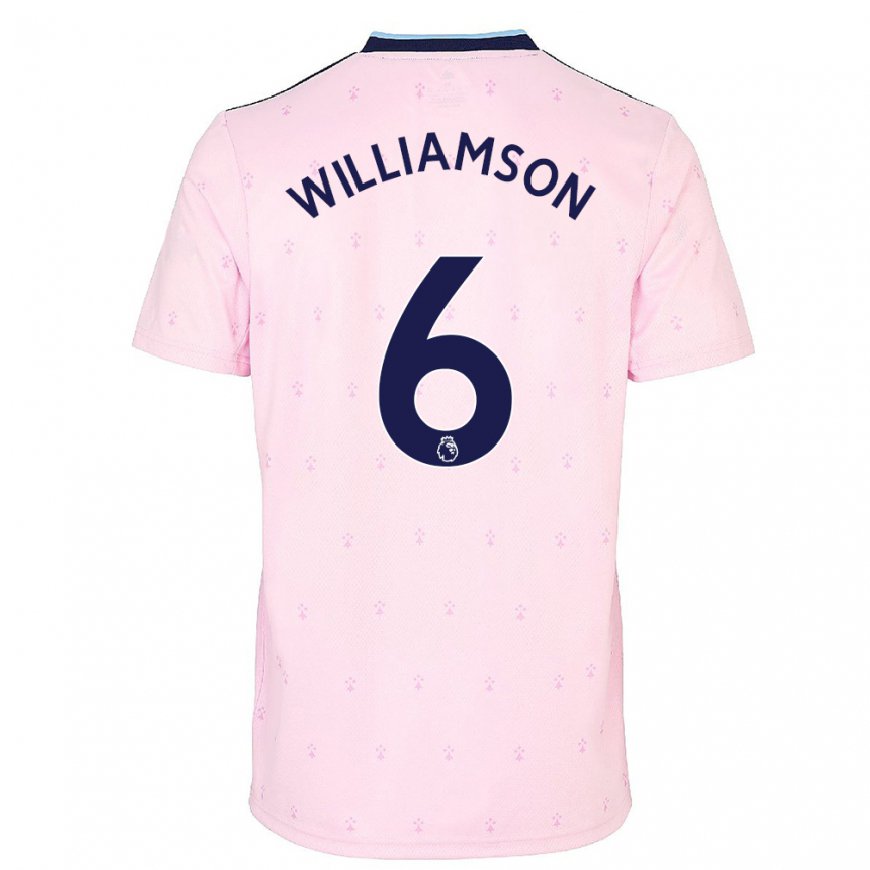 Kandiny Femme Maillot Leah Williamson #6 Rose Marine Troisieme 2022/23 T-shirt