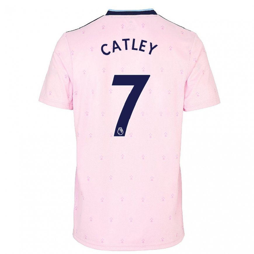 Kandiny Femme Maillot Stephanie Catley #7 Rose Marine Troisieme 2022/23 T-shirt
