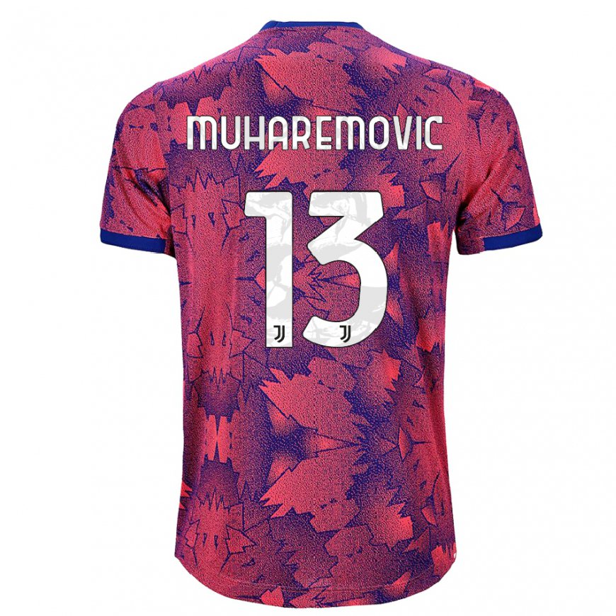 Kandiny Femme Maillot Tarik Muharemovic #13 Rose Rouge Bleu Troisieme 2022/23 T-shirt