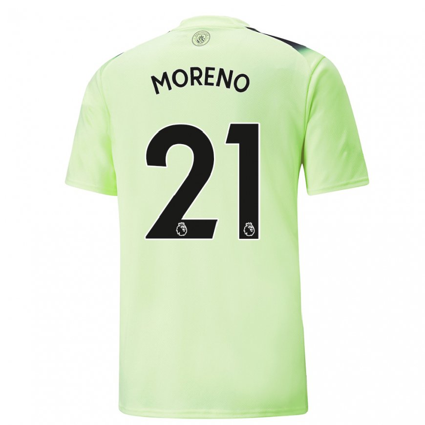 Kandiny Femme Maillot Marlos Moreno #21 Vert Gris Foncé Troisieme 2022/23 T-shirt