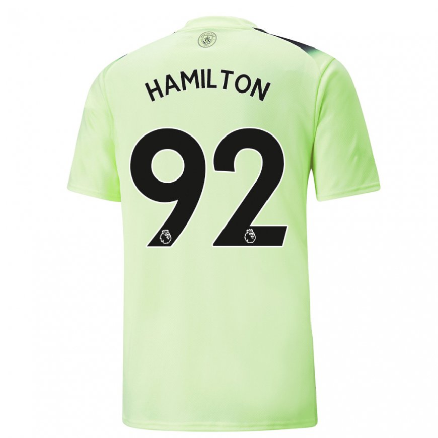 Kandiny Femme Maillot Micah Hamilton #92 Vert Gris Foncé Troisieme 2022/23 T-shirt
