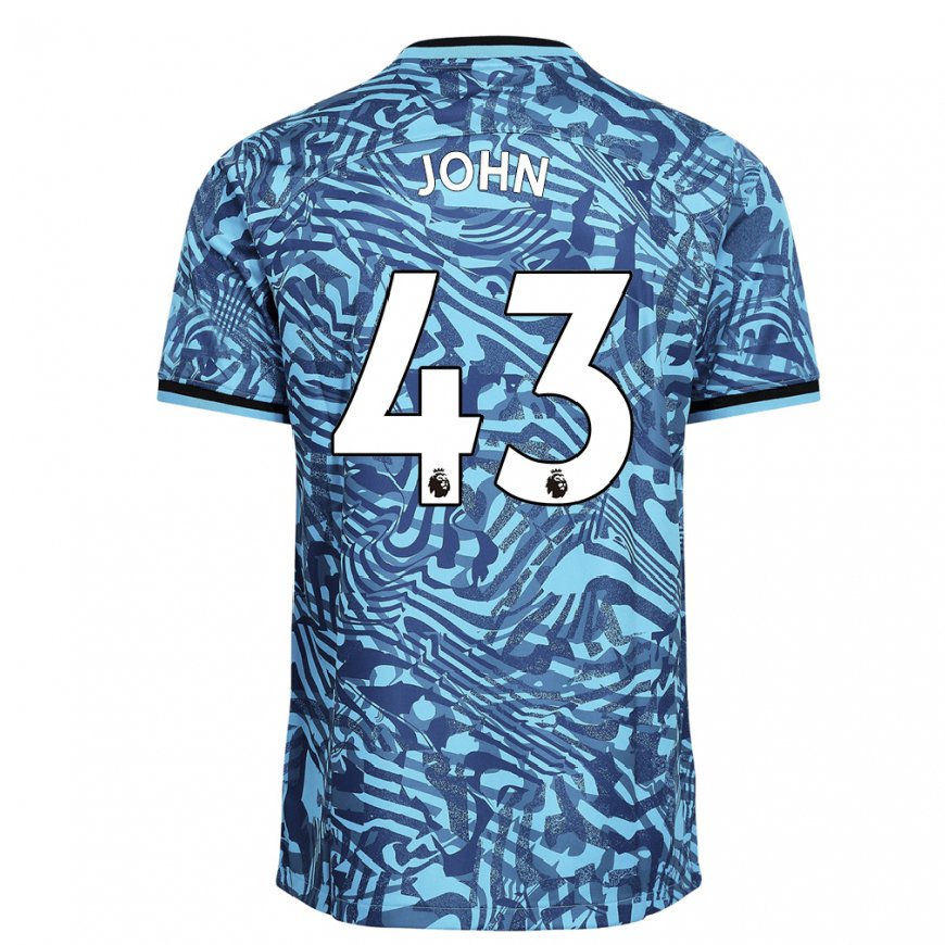 Kandiny Femme Maillot Nile John #43 Bleu Bleu Foncé Troisieme 2022/23 T-shirt