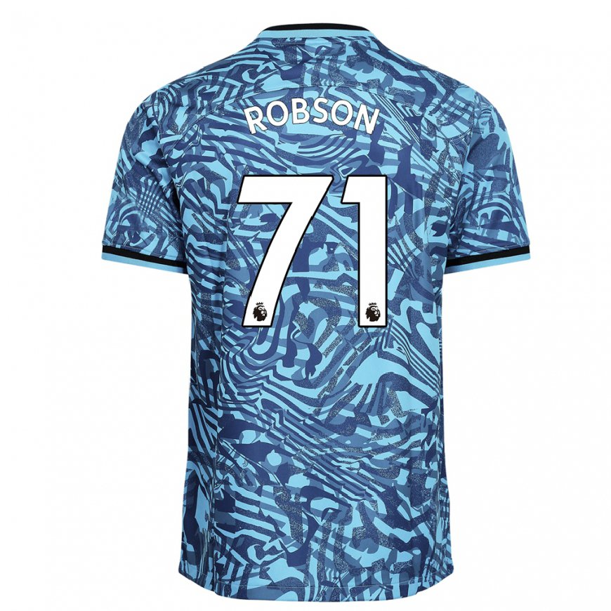 Kandiny Femme Maillot Max Robson #71 Bleu Bleu Foncé Troisieme 2022/23 T-shirt