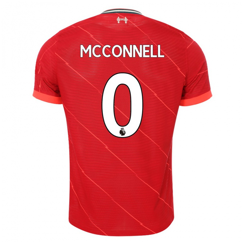 Femme Maillot James Mcconnell #0 Rouge Tenues Domicile 2021/22 T-shirt