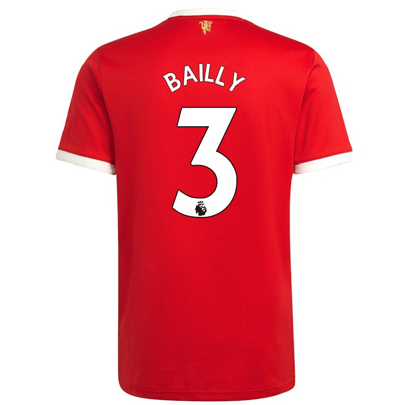 Femme Maillot Eric Bailly #3 Rouge Tenues Domicile 2021/22 T-shirt