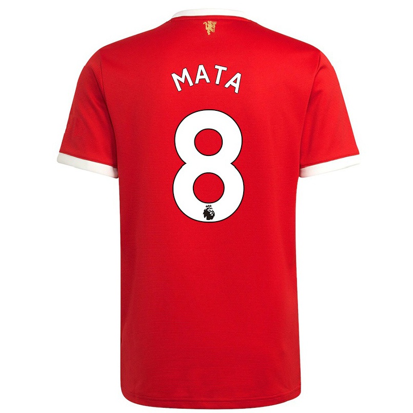 Femme Maillot Juan Mata #8 Rouge Tenues Domicile 2021/22 T-shirt