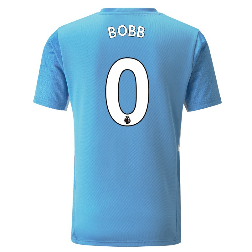 Femme Maillot Oscar Bobb #0 Bleu Tenues Domicile 2021/22 T-shirt