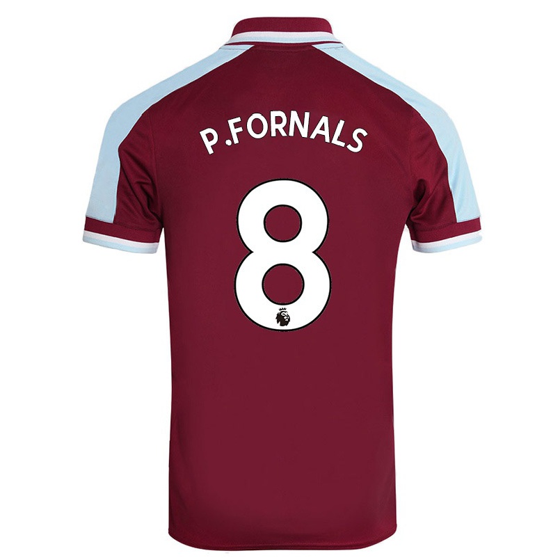 Femme Maillot Pablo Fornals #8 Bordeaux Tenues Domicile 2021/22 T-shirt