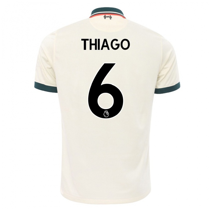 Femme Maillot Thiago #6 Beige Tenues Extérieur 2021/22 T-shirt