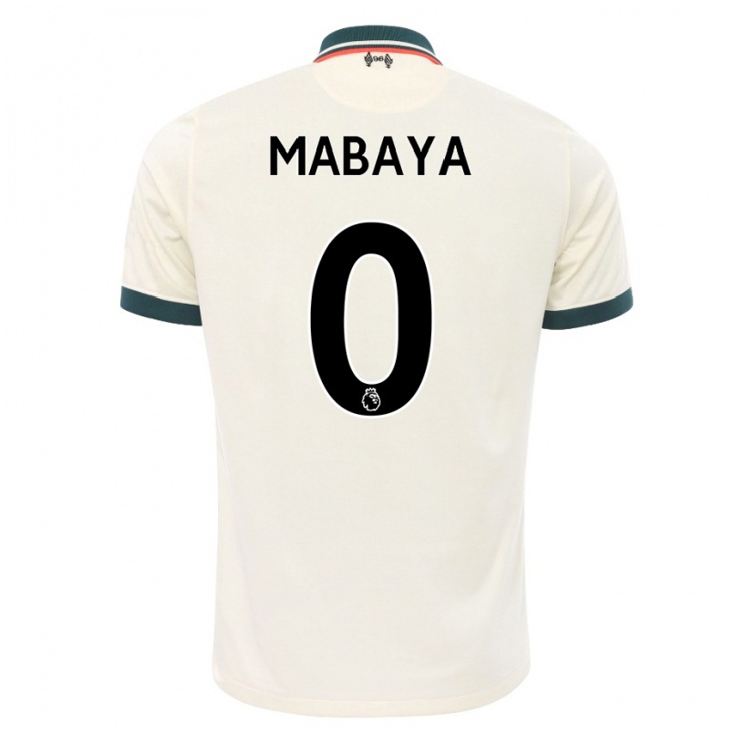 Femme Maillot Isaac Mabaya #0 Beige Tenues Extérieur 2021/22 T-shirt