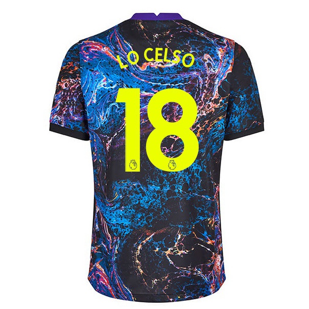 Femme Maillot Giovani Lo Celso #18 Multicolore Tenues Extérieur 2021/22 T-shirt