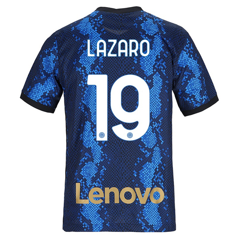 Femme Maillot Valentino Lazaro #19 Bleu Foncé Tenues Domicile 2021/22 T-shirt