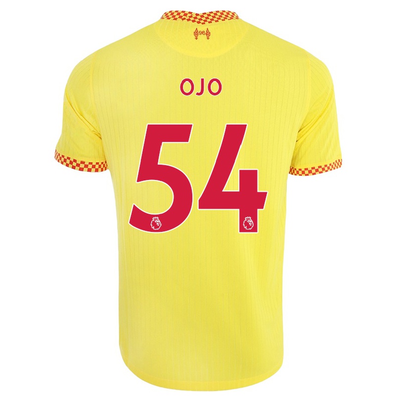 Femme Football Maillot Sheyi Ojo #54 Jaune Tenues Third 2021/22 T-shirt
