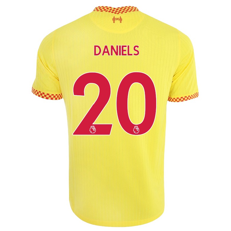 Femme Football Maillot Yana Daniels #20 Jaune Tenues Third 2021/22 T-shirt