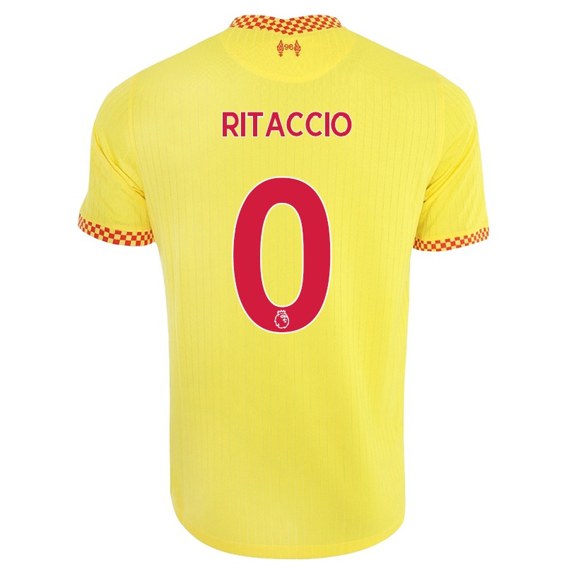 Femme Football Maillot Matteo Ritaccio #0 Jaune Tenues Third 2021/22 T-shirt
