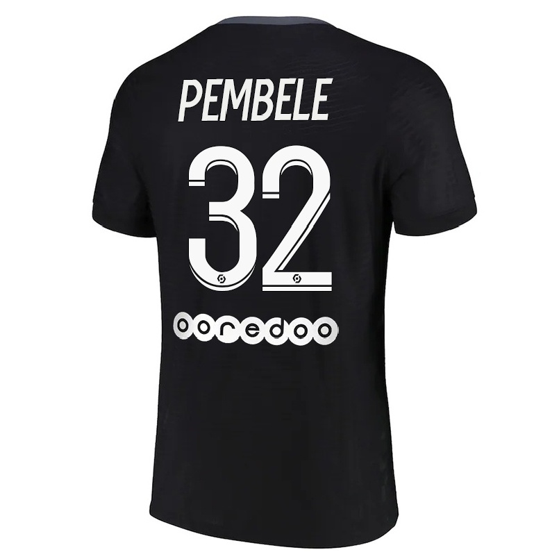 Femme Football Maillot Timothee Pembele #32 Noir Tenues Third 2021/22 T-shirt