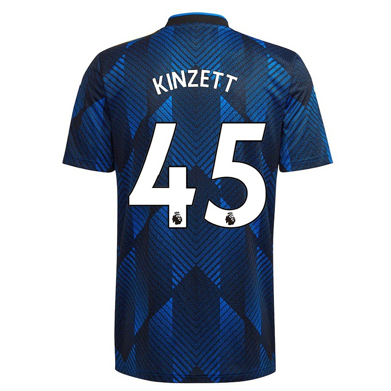 Femme Football Maillot Ella Kinzett #45 Bleu Foncé Tenues Third 2021/22 T-shirt
