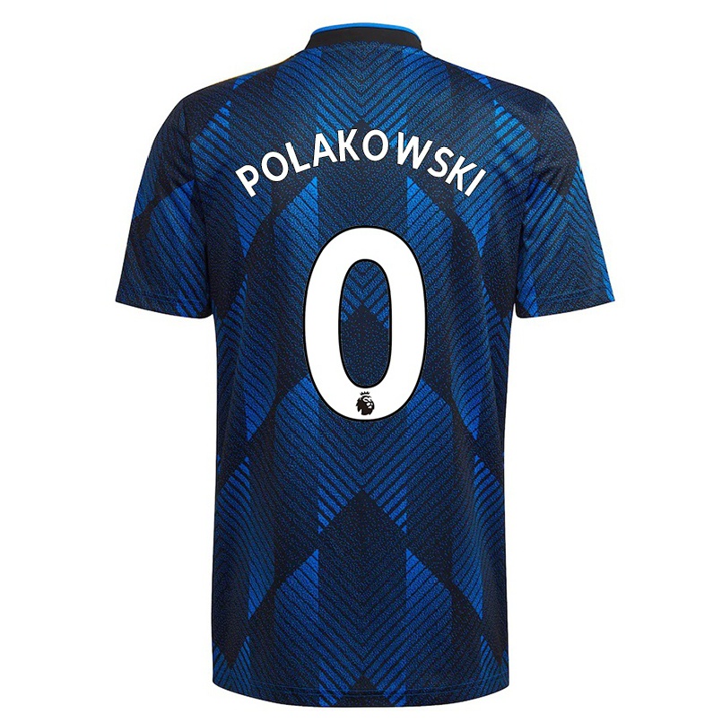 Femme Football Maillot Daniel Polakowski #0 Bleu Foncé Tenues Third 2021/22 T-shirt