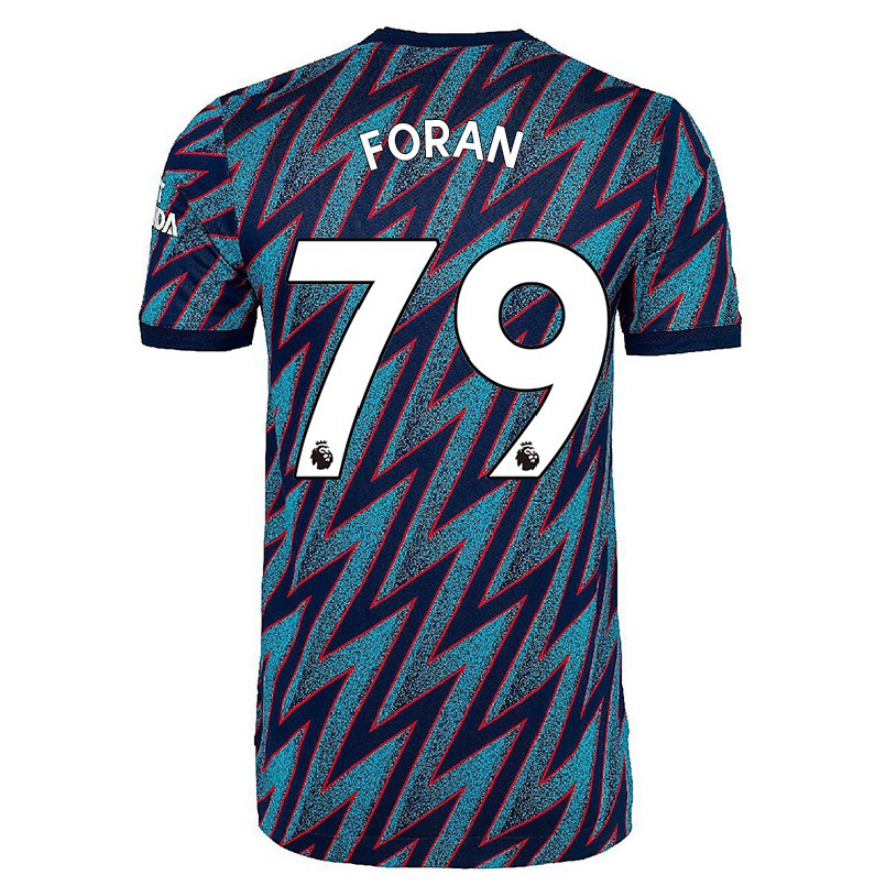 Femme Football Maillot Taylor Foran #79 Bleu Noir Tenues Third 2021/22 T-shirt