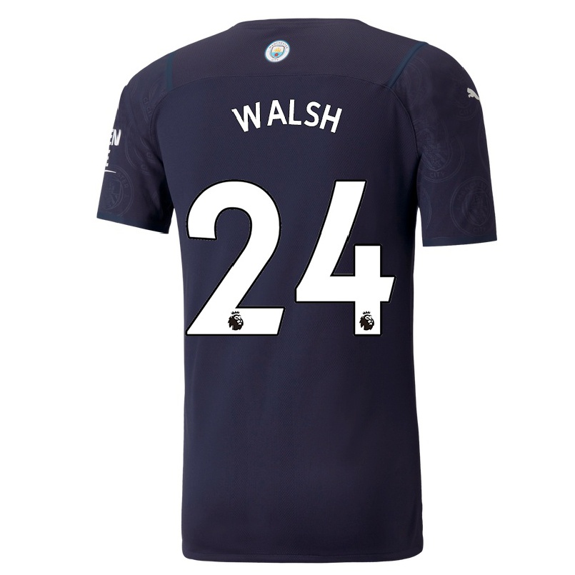 Femme Football Maillot Keira Walsh #24 Bleu Foncé Tenues Third 2021/22 T-shirt