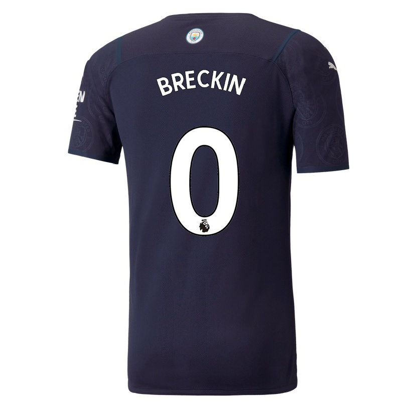 Femme Football Maillot Kian Breckin #0 Bleu Foncé Tenues Third 2021/22 T-shirt