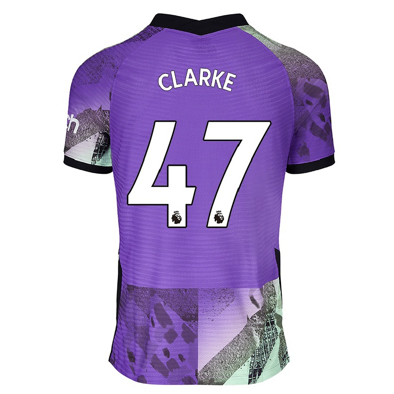 Femme Football Maillot Jack Clarke #47 Violet Tenues Third 2021/22 T-shirt