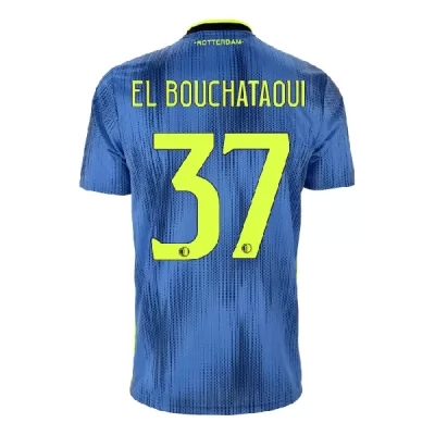 Enfant Maillot Achraf El Bouchataoui 37 Tenues Extérieur Bleu 2019/20 Chemise