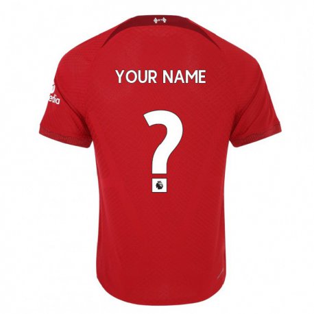 Kandiny Enfant Maillot Votre Nom #0 Rouge Foncé Tenues Domicile 2022/23 T-shirt