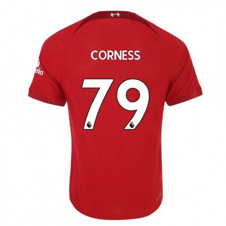 Kandiny Enfant Maillot Dominic Corness #79 Rouge Foncé Tenues Domicile 2022/23 T-shirt