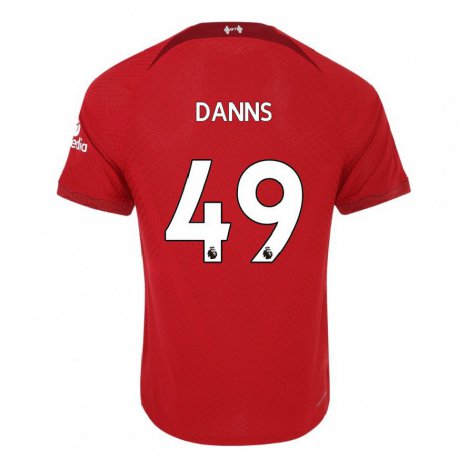 Kandiny Enfant Maillot Jayden Danns #49 Rouge Foncé Tenues Domicile 2022/23 T-shirt
