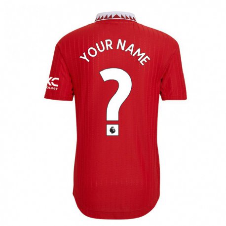 Kandiny Enfant Maillot Votre Nom #0 Rouge Tenues Domicile 2022/23 T-shirt